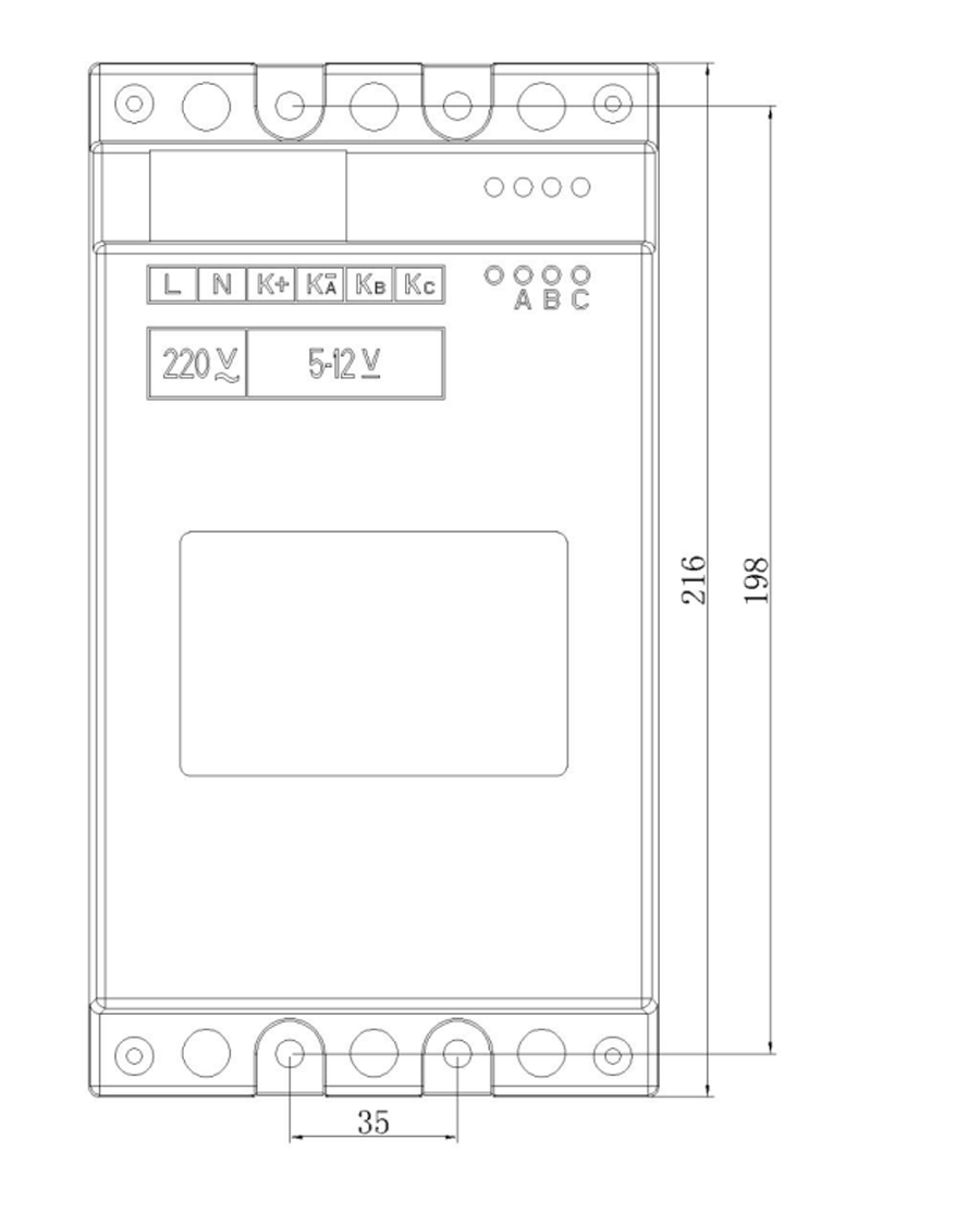 Low-Voltage Compound Switch Outline Dimension